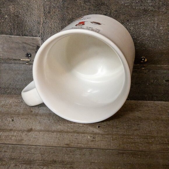 VINTAGE 80S COFFE MUG FEMINIST HUMOR USED TO BE A MANS WORLD JAPAN DINER CUP - Picture 3 of 5